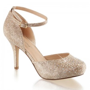 Beige Pleaser Covet-03 Women's Pumps | AU KFPMSWQ