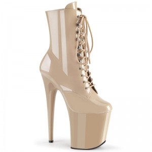 Beige Pleaser Flamingo-1020 Women's Heels Boots | AUSTRALIA SCPHW