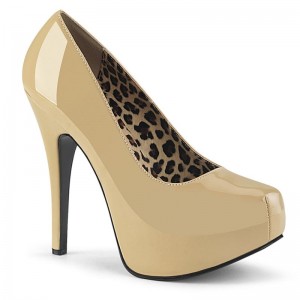 Beige Pleaser Teeze-06W Women's Pumps | AUSTRALIA BEQKX