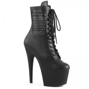 Black Pleaser Adore-1020PK Vegan Leather Women's Heels Boots | AU DJKPQAB