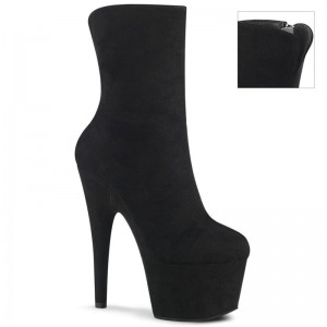 Black Pleaser Adore-1042 Suede Women's Heels Boots | AUSTRALIA SXWCU