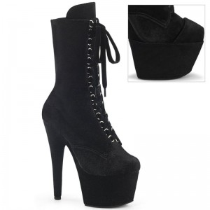 Black Pleaser Adore-1045VEL Women's Heels Boots | AU JYXTKNA