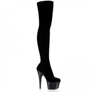 Black Pleaser Adore-3002 Women's Thigh High Boots | AUSTRALIA ZEGLO