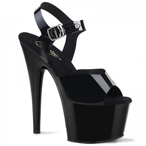 Black Pleaser Adore-708N Women's Platform Heels Sandals | AU ZBMQCGX