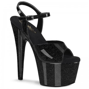 Black Pleaser Adore-709GP Women's Platform Heels Sandals | AUSTRALIA MXOFL