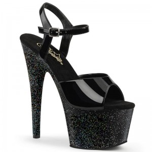 Black Pleaser Adore-709MG Women's Platform Heels Sandals | AUSTRALIA ZYSMV