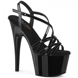 Black Pleaser Adore-713 Women's Platform Heels Sandals | AUSTRALIA WCGUE