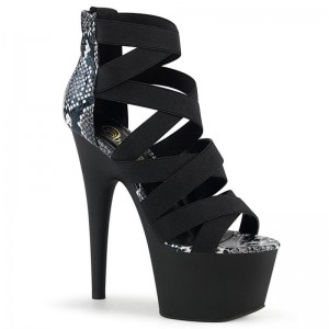 Black Pleaser Adore-748SP Women's Platform Heels Sandals | AUSTRALIA AUDHS