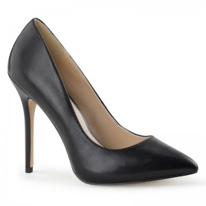 Black Pleaser Amuse-20 Vegan Leather Women's Pumps | AUSTRALIA ZRUWJ