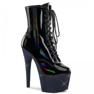 Black Pleaser Bejeweled-1020-7 Women's Heels Boots | AUSTRALIA CUXQV