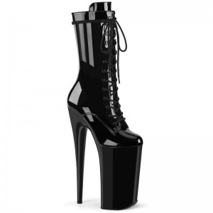 Black Pleaser Beyond-1050 Women's Heels Boots | AU PJDMEQA