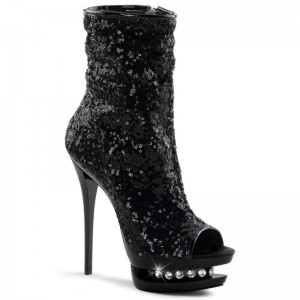 Black Pleaser Blondie-R-1008 Women's Heels Boots | AUSTRALIA BPOES