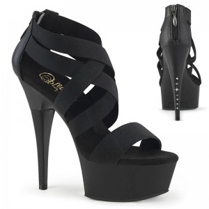 Black Pleaser Captiva-669 Women's Platform Heels Sandals | AUSTRALIA URPKZ