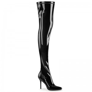 Black Pleaser Classique-3000 Women's Thigh High Boots | AU JDWOBAZ