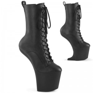 Black Pleaser Craze-1040 Vegan Leather Women's Heels Boots | AU WSMNVYG