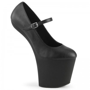 Black Pleaser Craze-880 Vegan Leather Women's Pumps | AU WQCZMNX