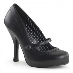 Black Pleaser Cutiepie-02 Vegan Leather Women's Pumps | AU TSXZNHD