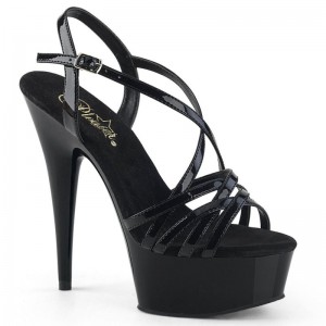 Black Pleaser Delight-613 Women's Platform Heels Sandals | AUSTRALIA EFGHM