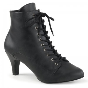 Black Pleaser Divine-1020 Vegan Leather Women's Heels Boots | AUSTRALIA DTJKO