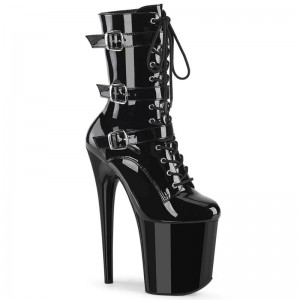 Black Pleaser Flamingo-1043 Women's Heels Boots | AUSTRALIA ZWJAB