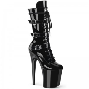 Black Pleaser Flamingo-1053 Women's Heels Boots | AUSTRALIA PWUDZ