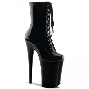 Black Pleaser Infinity-1020 Women's Heels Boots | AU SEFCATZ