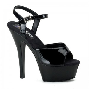 Black Pleaser Juliet-209 Women's Platform Heels Sandals | AU BRDYKAC