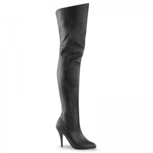 Black Pleaser Legend-8868 Leather Women's Thigh High Boots | AUSTRALIA ZRYHD