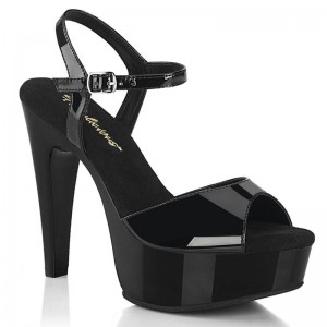 Black Pleaser Martini-509 Women's Platform Heels Sandals | AU WUXMYJF