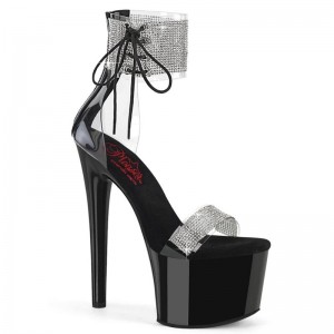 Black Pleaser Passion-727RS Women's Platform Heels Sandals | AU RYDIKQE