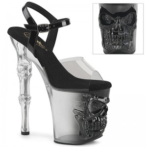 Black Pleaser Rapture-808T-1 Women's Platform Heels Sandals | AUSTRALIA XQGOS