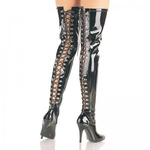 Black Pleaser Seduce-3063 Women's Thigh High Boots | AUSTRALIA NIKQT