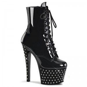 Black Pleaser Stardust-1020-7 Women's Heels Boots | AU KDYAVGW