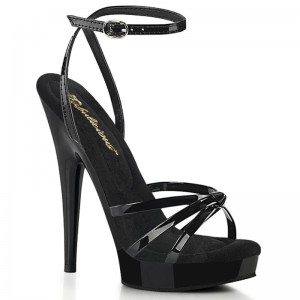 Black Pleaser Sultry-638 Women's Platform Heels Sandals | AUSTRALIA HBVGL