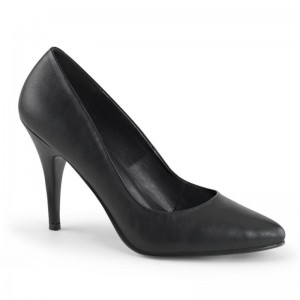 Black Pleaser Vanity-420 Vegan Leather Women's Pumps | AUSTRALIA ATSZU