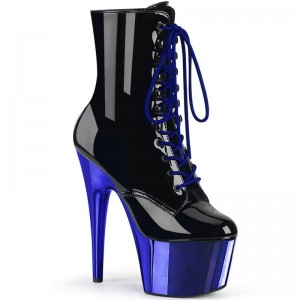 Black / Blue Pleaser Adore-1020 Women's Heels Boots | AUSTRALIA WXODB