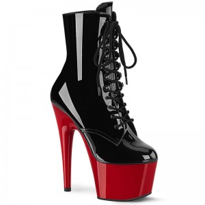 Black / Red Pleaser Adore-1020 Women's Heels Boots | AU LEIYNXW