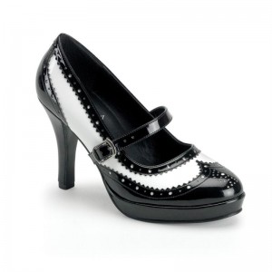 Black / White Pleaser Contessa-06 Women's Pumps | AUSTRALIA UEOBJ