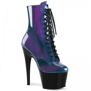 Blue / Purple Pleaser Adore-1020SHG Women's Heels Boots | AUSTRALIA QKOIB