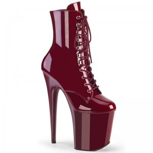 Burgundy Pleaser Flamingo-1020 Women's Heels Boots | AU YOEQRIV