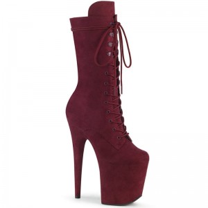 Burgundy Pleaser Flamingo-1050FS Women's Heels Boots | AU VJABCIF