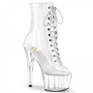 Clear Pleaser Adore-1021C Women's Heels Boots | AUSTRALIA KBHYZ