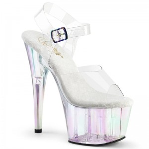 Clear Pleaser Adore-708HT Women's Platform Heels Sandals | AUSTRALIA OUEFT