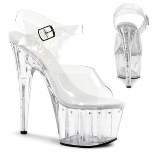 Clear Pleaser Adore-708LS Women's Platform Heels Sandals | AU WMFUKGX