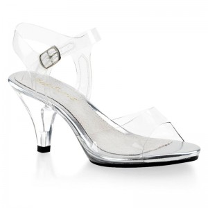 Clear Pleaser Belle-308 Women's Heels Sandals | AUSTRALIA YNQTI