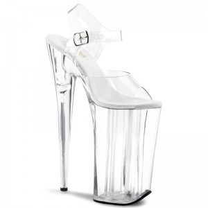 Clear Pleaser Beyond-008 Women's Platform Heels Sandals | AUSTRALIA RCZVI