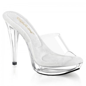 Clear Pleaser Cocktail-501 Women's Platform Slides | AUSTRALIA FVDQS