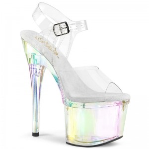 Clear Pleaser Esteem-708RBP Women's Platform Heels Sandals | AUSTRALIA EONPV