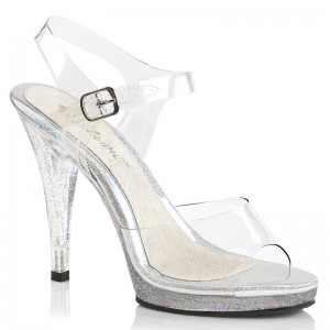 Clear Pleaser Flair-408MG Women's Heels Sandals | AU MYKQVNX