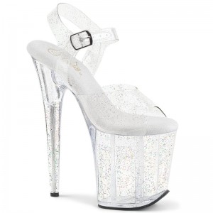 Clear Pleaser Flamingo-808MMG Women's Platform Heels Sandals | AUSTRALIA DRKYN